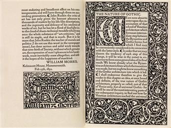 (KELMSCOTT PRESS.) Ruskin, John. The Nature of Gothic.